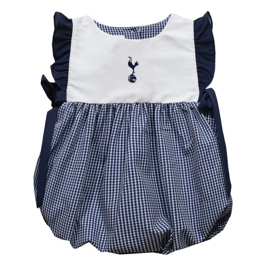 Tottenham Hotspur Vive La Fete Girls Infant Gingham Bubble Dress Sale - Navy