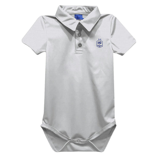 France National Team Vive La Fete Infant Polo Bodysuit for sale - White