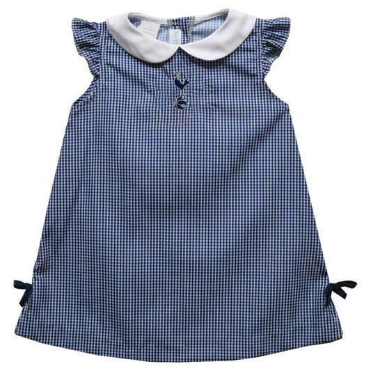 Tottenham Hotspur Vive La Fete Girls Infant Mini Check Pattern A-Line Dress Sale - Navy