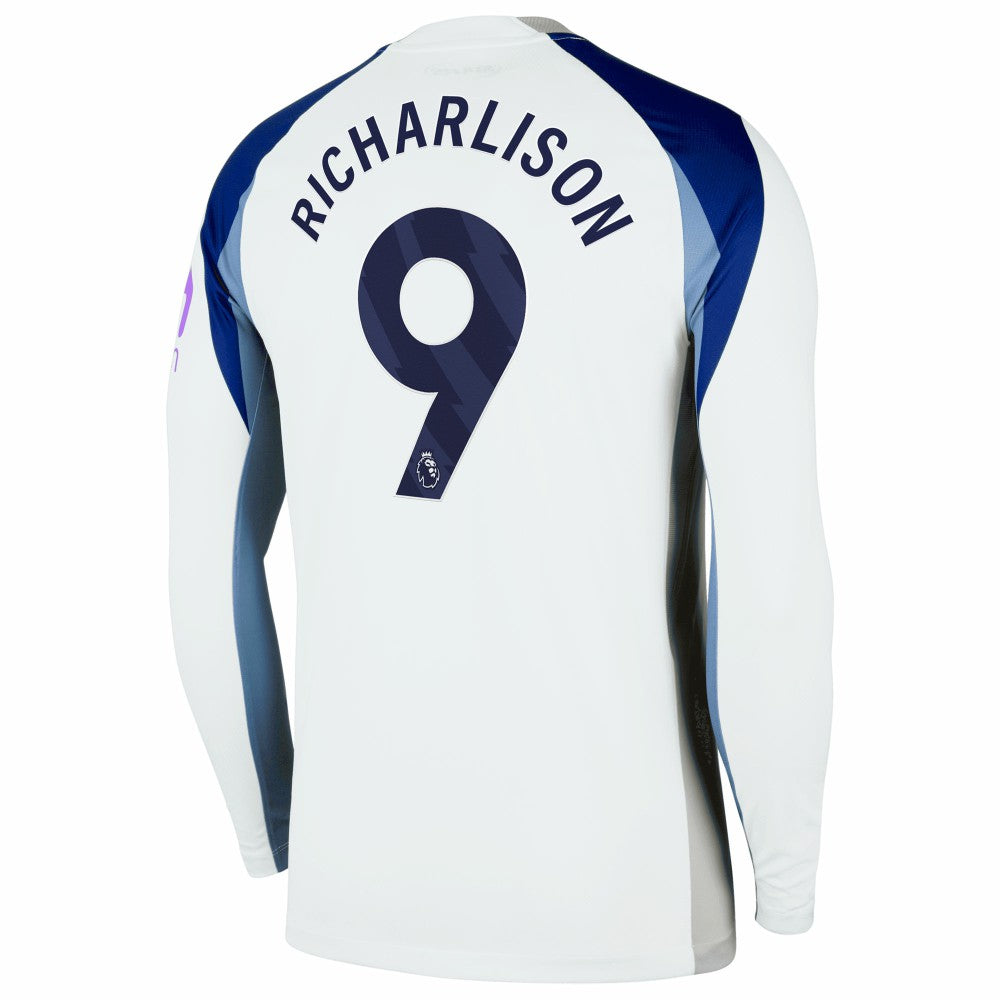 Richarlison Tottenham Hotspur 2025/26 Home Replica Long Sleeve Player Jersey Sale - White