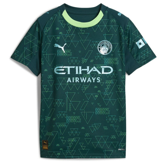 Erling Haaland Manchester City x EA SPORTS FC Youth 2025/26 Fourth Jersey Discount - Green