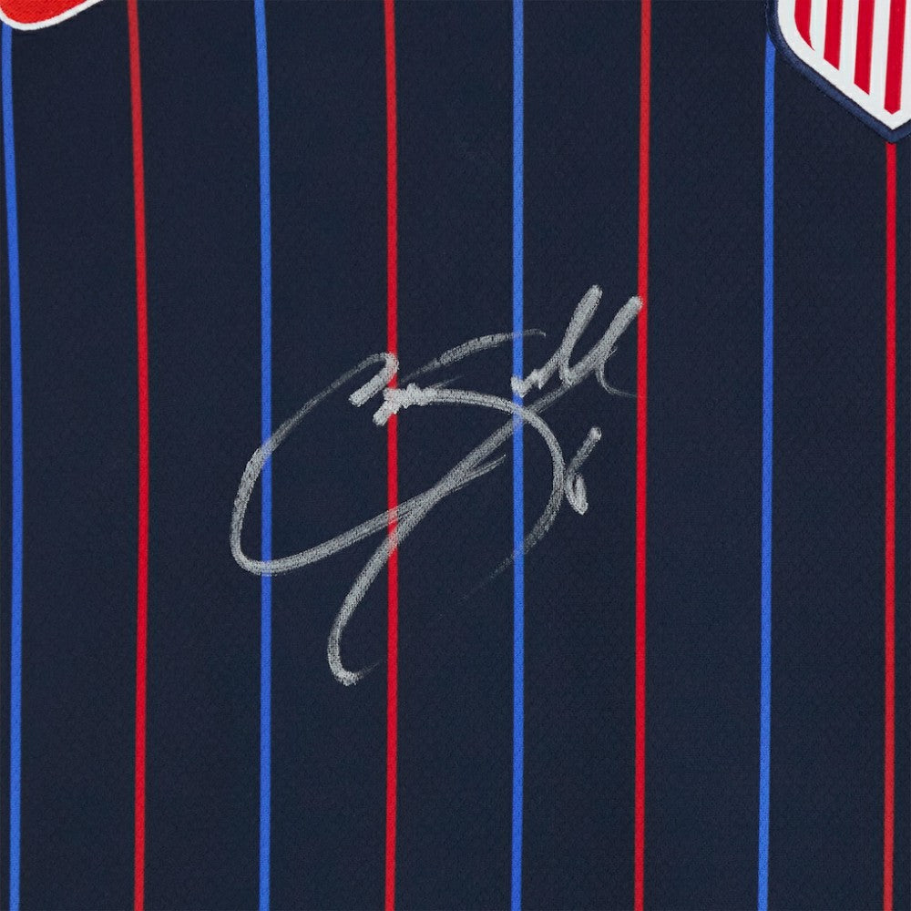 Cavan Sullivan USMNT Autographed 2025 Navy Replica Jersey for sale - Front Signed