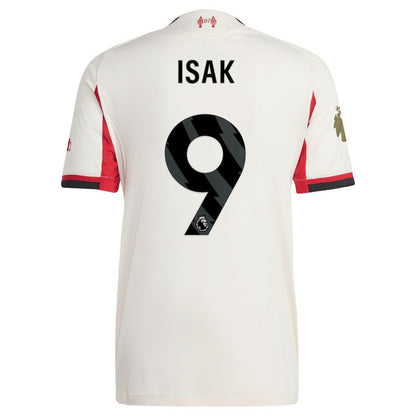 Alexander Isak Liverpool 2025/26 Away Player Jersey Discount - White