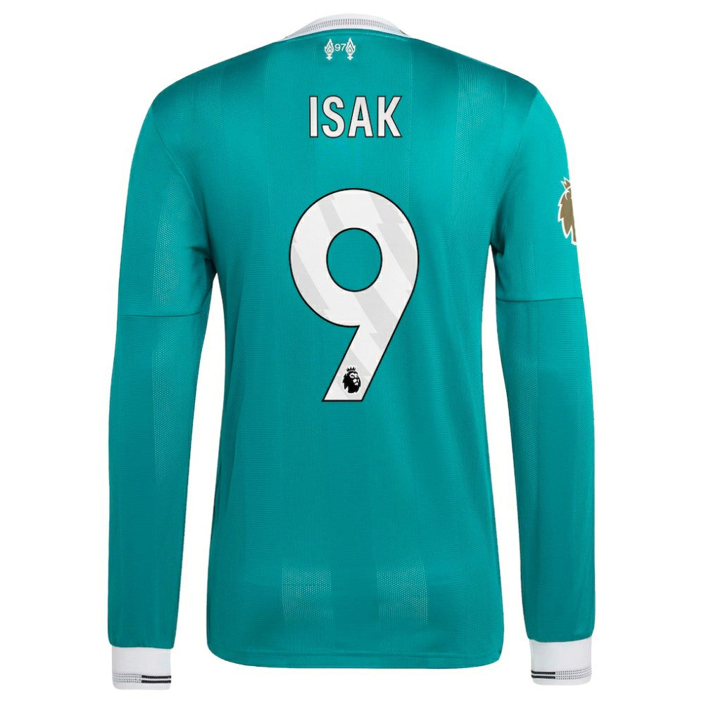 Alexander Isak Liverpool 2025/26 Third Long Sleeve Player Jersey Discount - Green