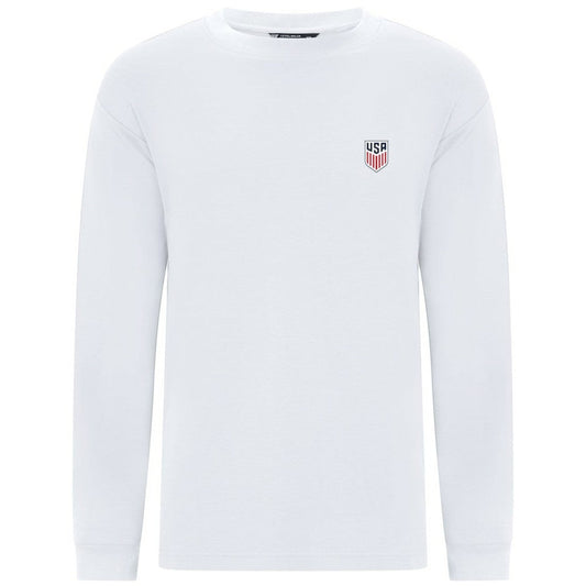 USMNT Levelwear Luxe Signature Long Sleeve T-Shirt for sale - White