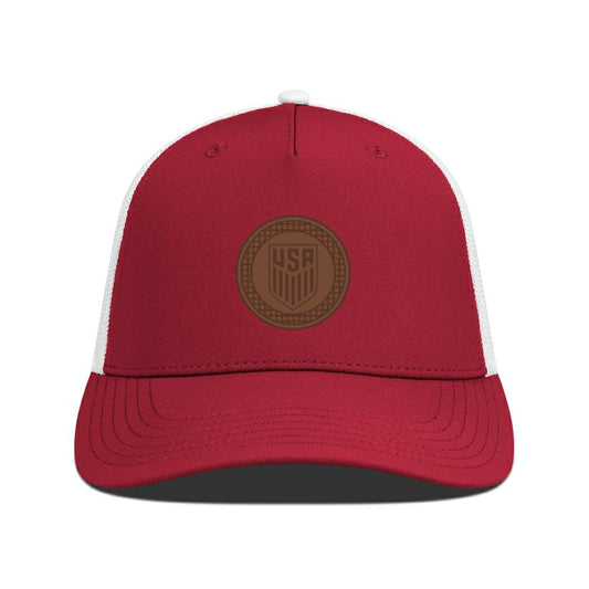 USMNT Levelwear Signal Periscope Adjustable Trucker Hat on sale - Red/White