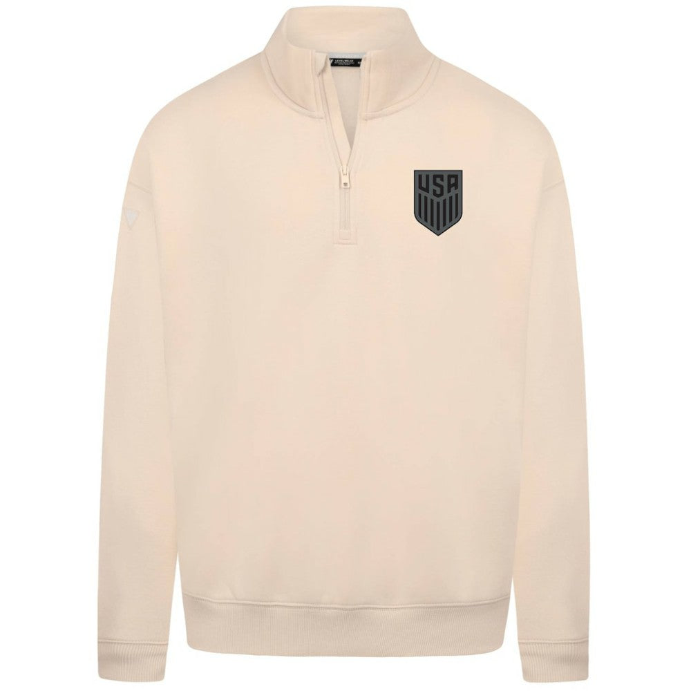 USMNT Levelwear Murray Quarter-Zip Sweatshirt on sale - Khaki