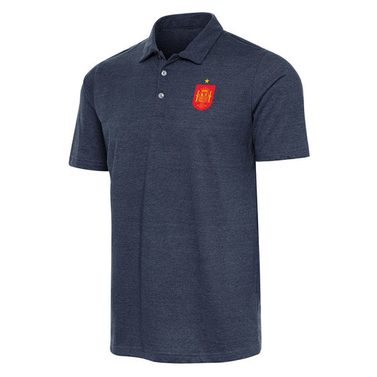 Spain National Team Antigua Peak Polo for sale - Heather Navy