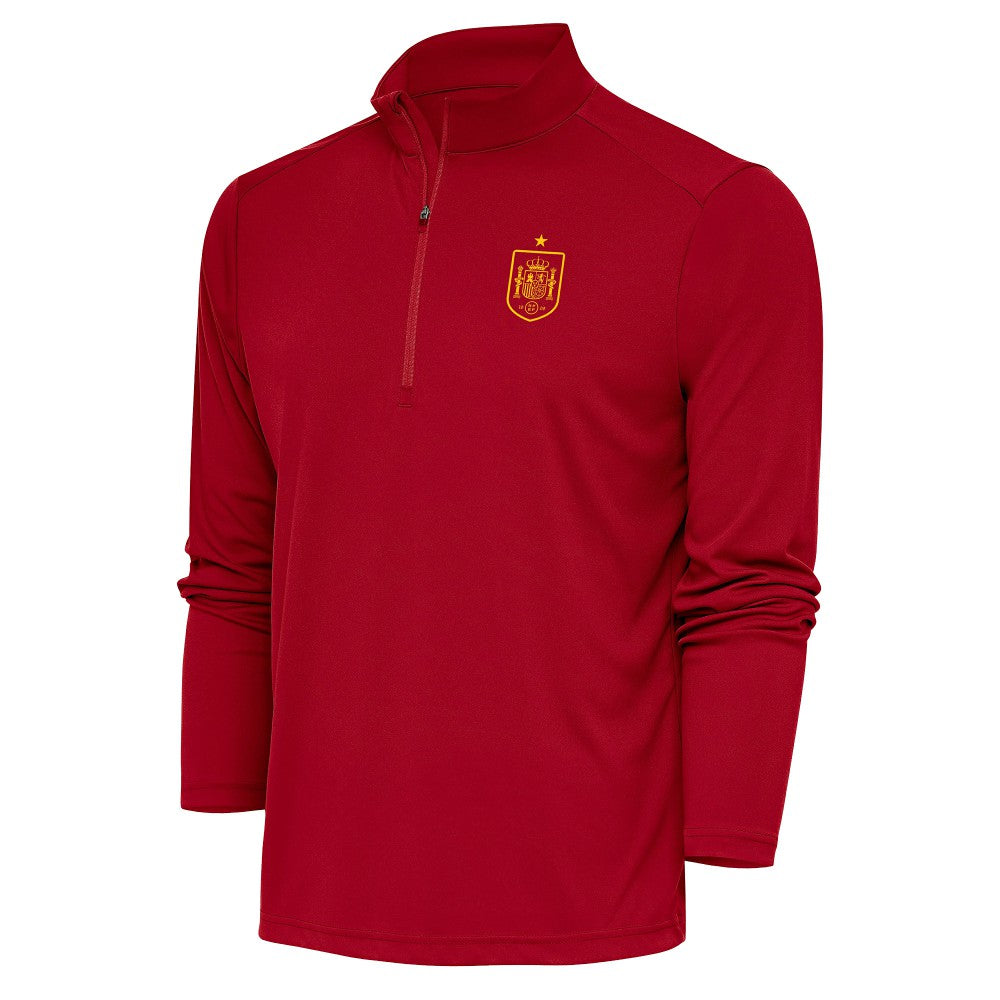 Spain National Team Antigua Statement Quarter-Zip Pullover for sale - Red