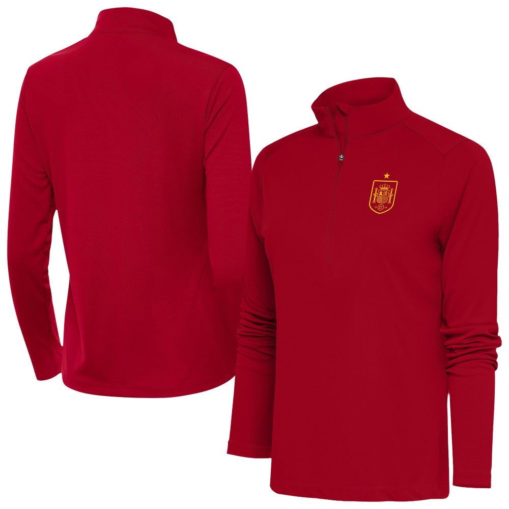 Spain National Team Antigua Women's Statement Half-Zip Pullover for sale - Red