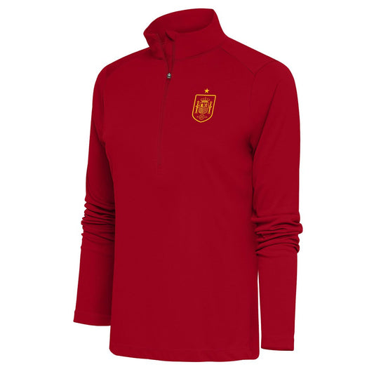 Spain National Team Antigua Women's Statement Half-Zip Pullover for sale - Red