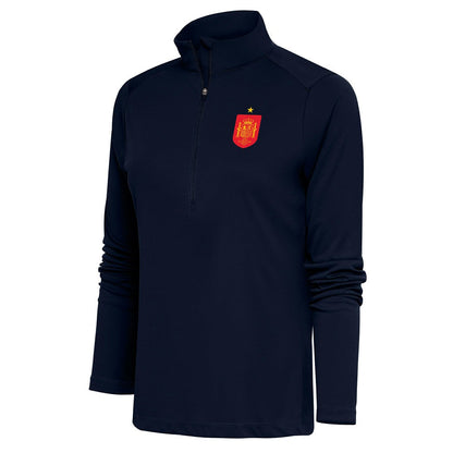 Spain National Team Antigua Women's Statement Half-Zip Pullover for sale - Navy