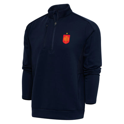 Spain National Team Antigua Genesis Quarter-Zip Pullover for sale - Navy