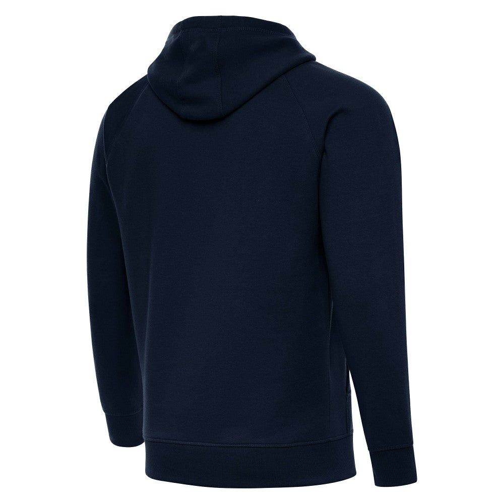 Spain National Team Antigua Takeover Fleece Raglan Hoodie for sale - Navy