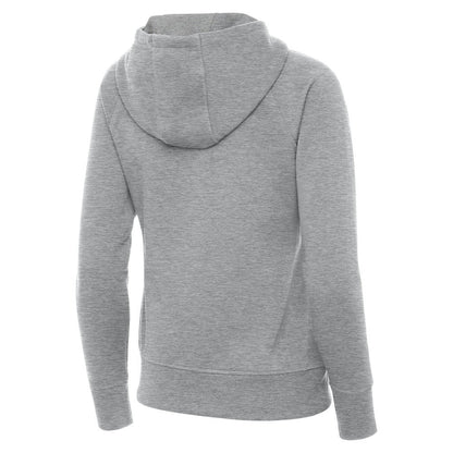 Spain National Team Antigua Women's Takeover Fleece Raglan Full-Zip Hoodie for sale - Heather Gray