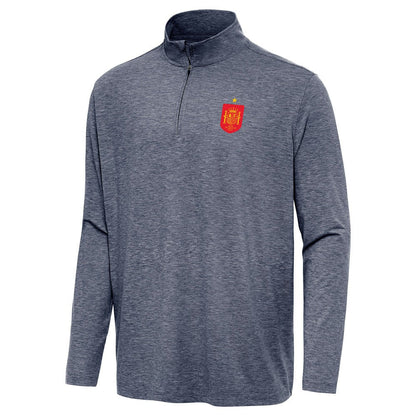 Spain National Team Antigua Masters Quarter-Zip Pullover for sale - Heather Navy