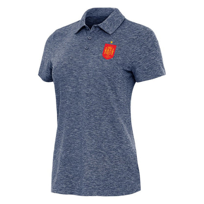 Spain National Team Antigua Women's Triple Shot Polo for sale - Heather Navy