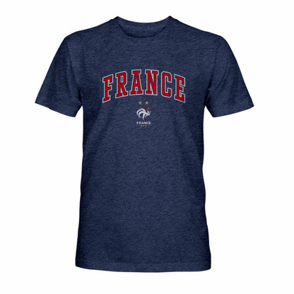 France National Team 1863FC Athletic Wordmark Vintage Tri-Blend T-Shirt for sale - Navy