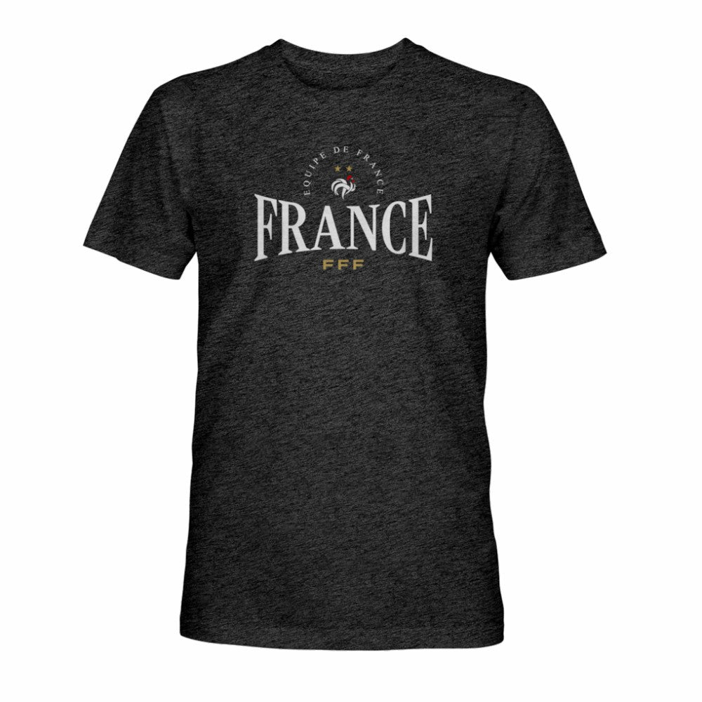France National Team 1863FC Athletic Wordmark Vintage Tri-Blend T-Shirt for sale - Black