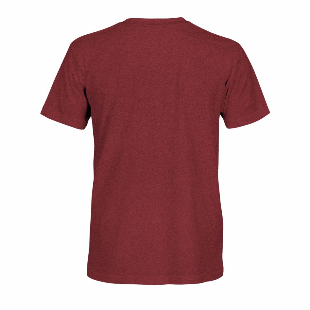 Spain National Team 1863FC Mono Badge Vintage Tri-Blend T-Shirt for sale - Maroon