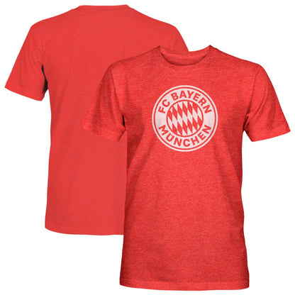 Bayern Munich 1863FC Mono Badge Vintage Tri-Blend T-Shirt on sale - Red