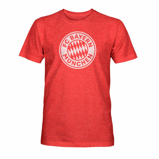 Bayern Munich 1863FC Mono Badge Vintage Tri-Blend T-Shirt on sale - Red