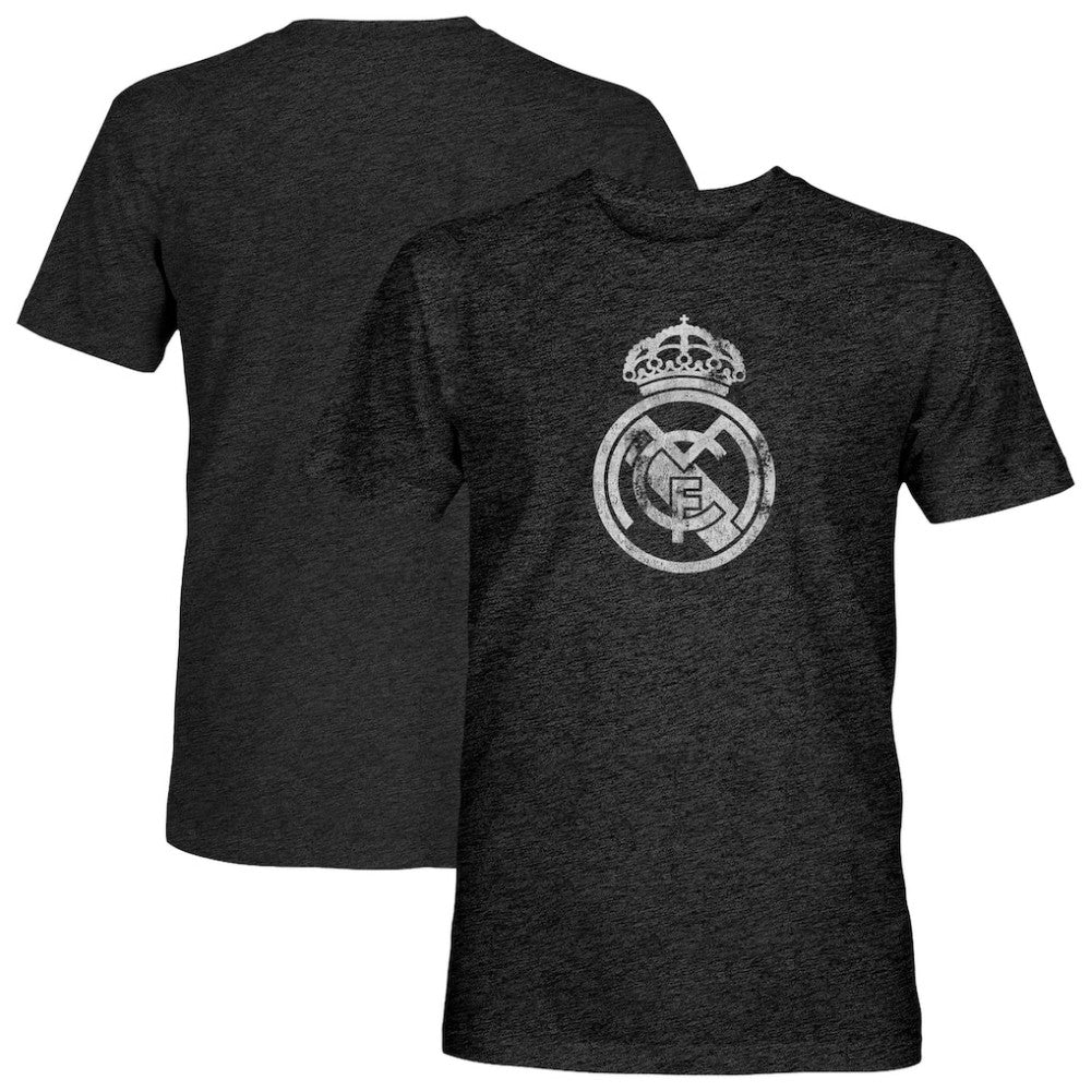 Real Madrid 1863FC Mono Badge Vintage Tri-Blend T-Shirt Discount - Black