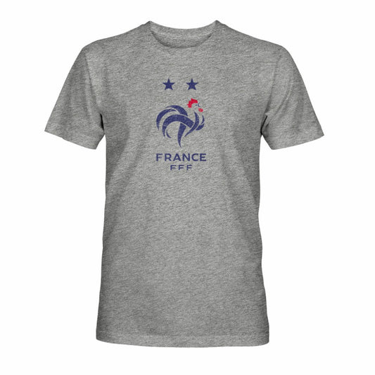 France National Team 1863FC Color Badge Vintage Tri-Blend T-Shirt for sale - Gray