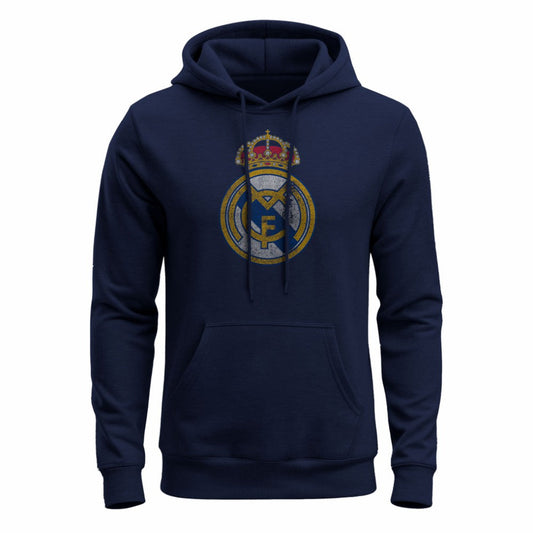 Real Madrid 1863FC Color Badge Fleece Hoodie Discount - Navy