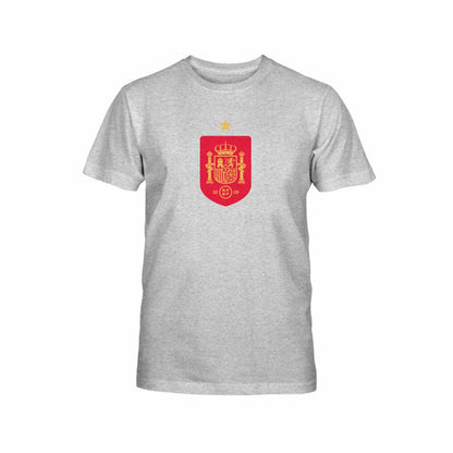 Spain National Team 1863FC Youth Color Badge T-Shirt for sale - Gray