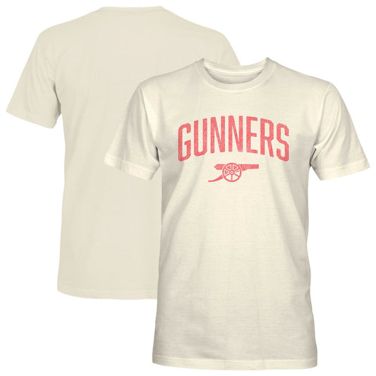 Arsenal 1863FC Wordmark Cotton T-Shirt on sale - Cream
