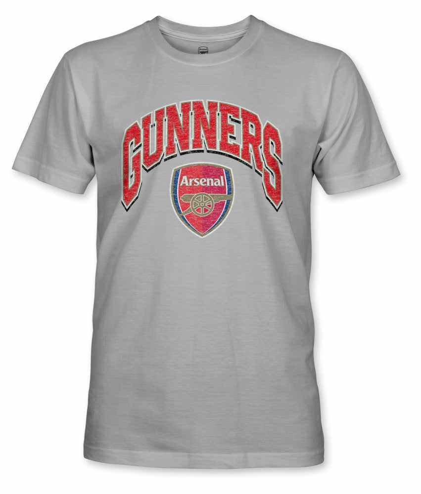 Arsenal 1863FC Wordmark Cotton T-Shirt on sale - Gray