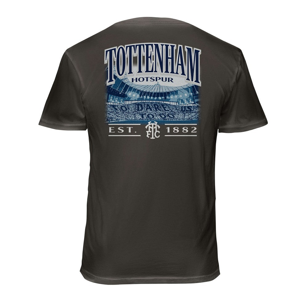 Tottenham Hotspur 1863FC Wordmark Cotton T-Shirt Sale - Gray