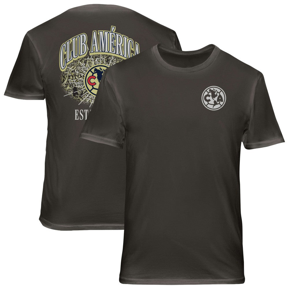 Club America 1863FC Wordmark Cotton T-Shirt Discount - Gray