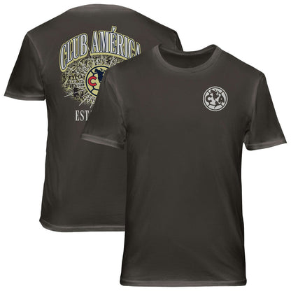 Club America 1863FC Wordmark Cotton T-Shirt Discount - Gray