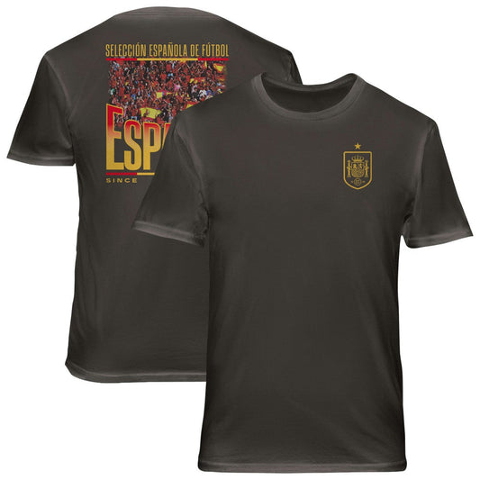 Spain National Team 1863FC Wordmark Cotton T-Shirt for sale - Gray