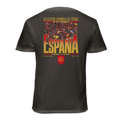 Spain National Team 1863FC Wordmark Cotton T-Shirt for sale - Gray