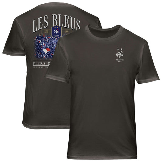 France National Team 1863FC Wordmark Cotton T-Shirt for sale - Gray