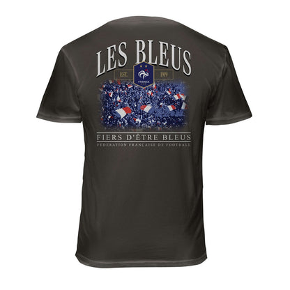 France National Team 1863FC Wordmark Cotton T-Shirt for sale - Gray