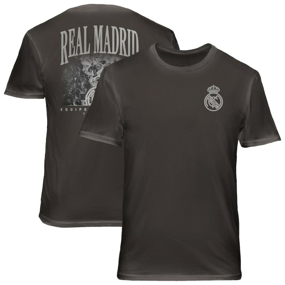 Real Madrid 1863FC Wordmark Cotton T-Shirt Discount - Gray