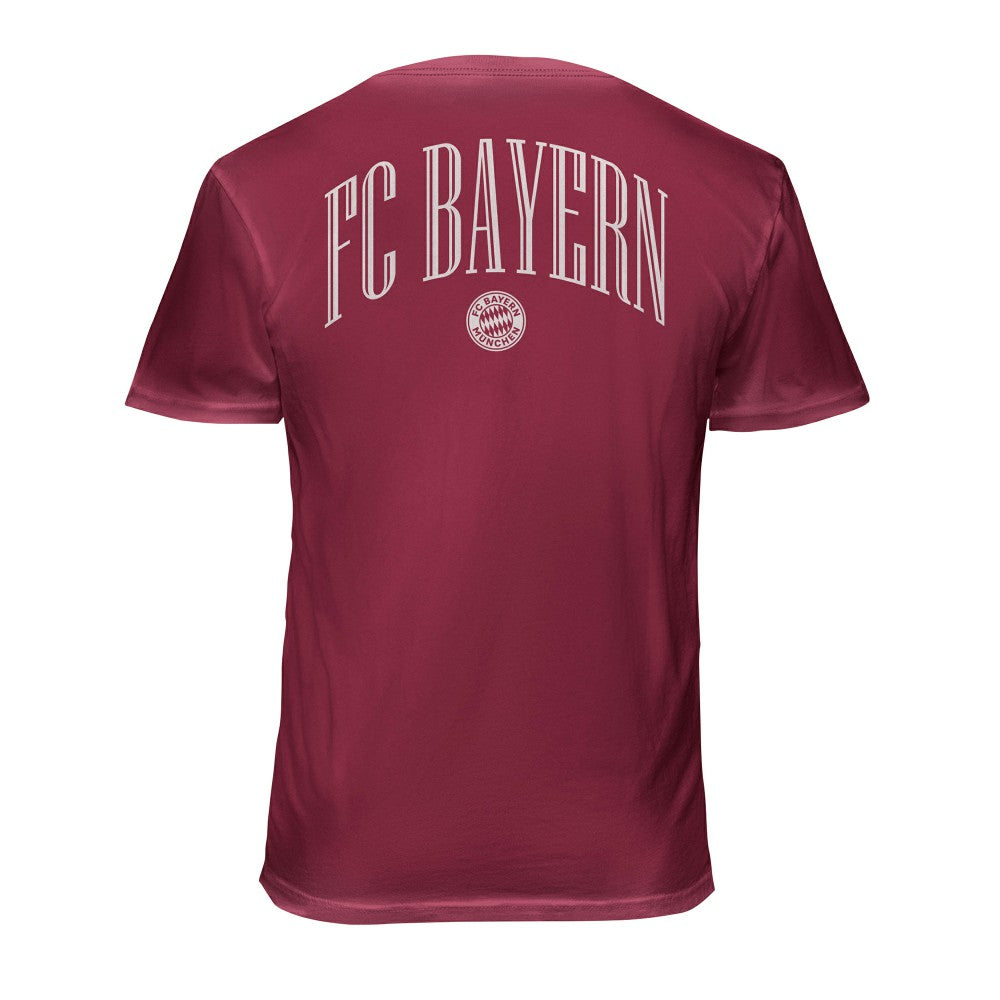Bayern Munich 1863FC Back Wordmark Soft Wash T-Shirt on sale - Red
