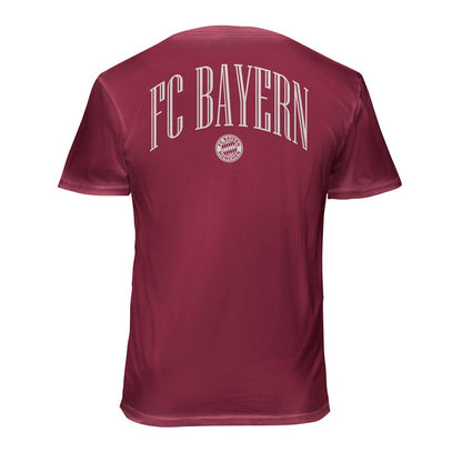 Bayern Munich 1863FC Back Wordmark Soft Wash T-Shirt on sale - Red