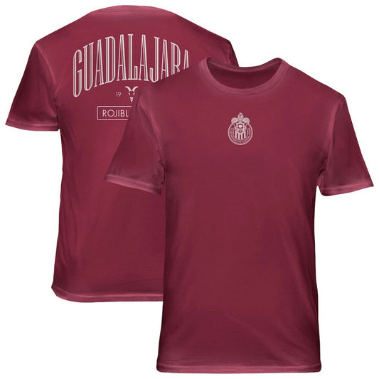 Chivas 1863FC Back Wordmark Soft Wash T-Shirt Discount - Red