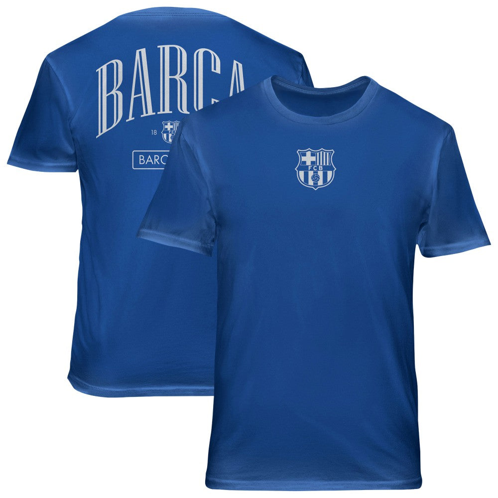 Barcelona 1863FC Back Wordmark Soft Wash T-Shirt on sale - Blue