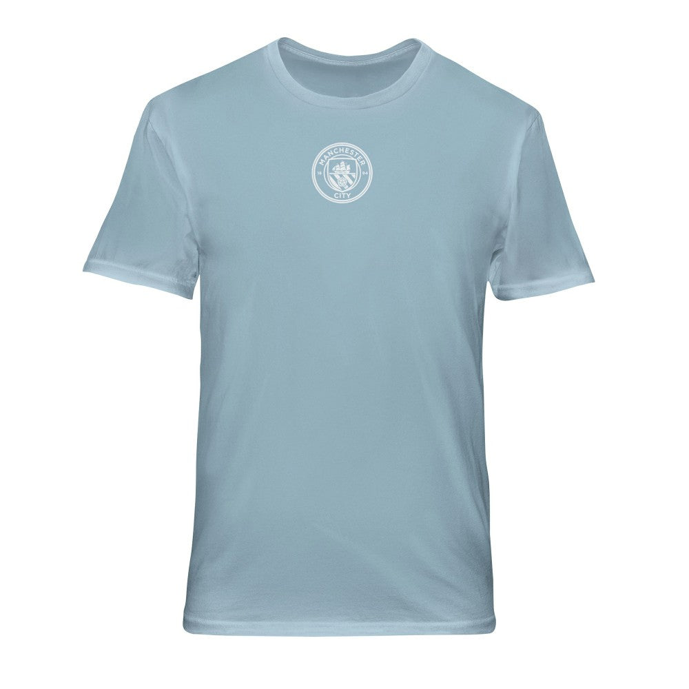 Manchester City 1863FC Back Wordmark Soft Wash T-Shirt Discount - Light Blue