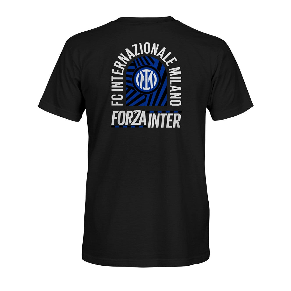 Inter Milan 1863FC True To Glory Heavyweight T-Shirt Discount - Black