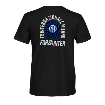 Inter Milan 1863FC True To Glory Heavyweight T-Shirt Discount - Black