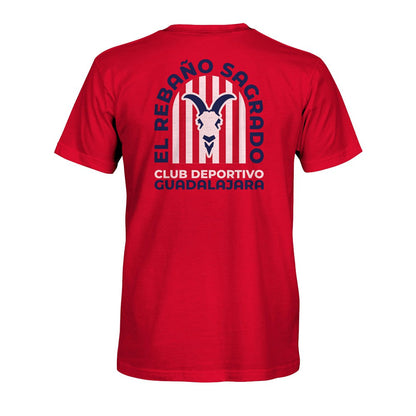 Chivas 1863FC True To Glory Heavyweight T-Shirt Discount - Red