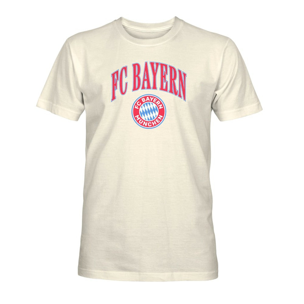 Bayern Munich 1863FC Retro Stripes T-Shirt on sale - Cream