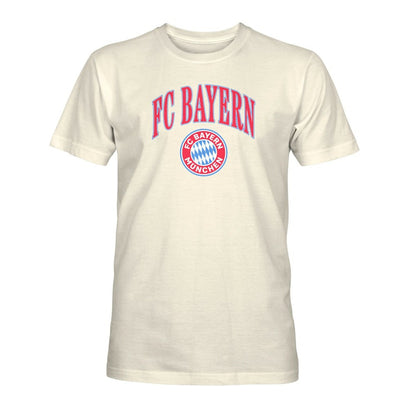 Bayern Munich 1863FC Retro Stripes T-Shirt on sale - Cream